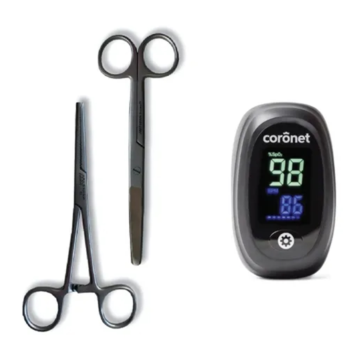 Coronet Kit / Set De Enfermeria - Oximetro Coronet Pinza Tijera