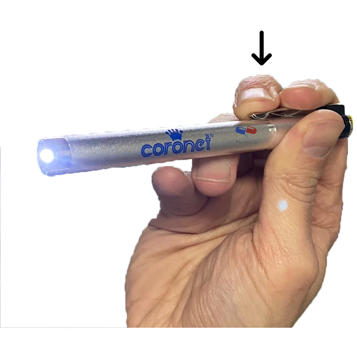 Coronet Linterna Lapicera Led Para Diagnostico Metalica