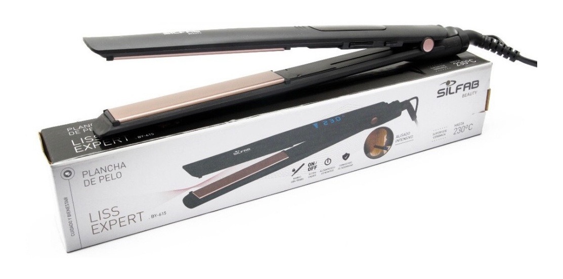 Silfab Planchita De Pelo Silfab Expert Liss Display Digital Ceramic